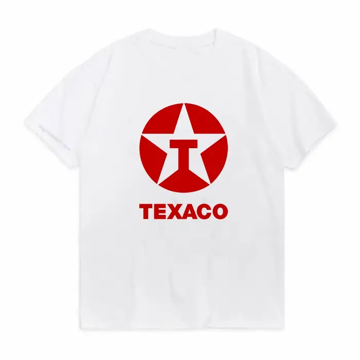Texaco Oil – t-shirt rétro imprimé double face