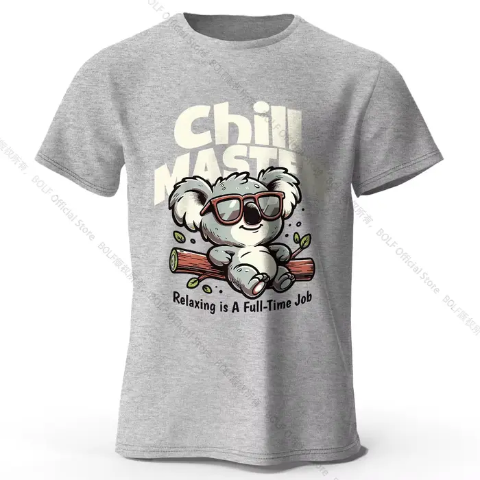 T-shirt animal fantaisiste peint à la main 100 % coton - Style dessin animé mignon, vêtements confor