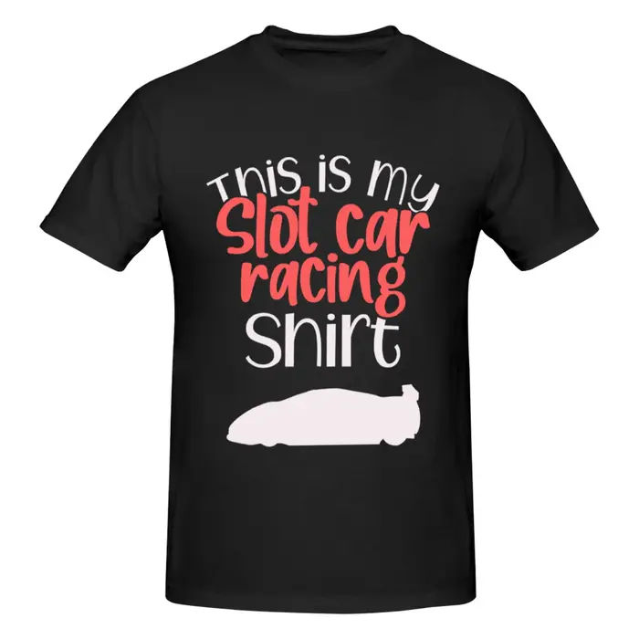T-shirt imprimé unisexe pour hommes, humoristique, « C'est ma chemise de course de slot car », cadea