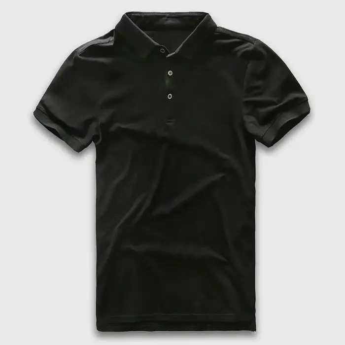 Polo à manches courtes pour hommes, maillot en coton uni, décontracté, à la mode, été