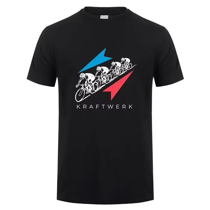 Kraftwerk T Shirt Hommes Manches Courtes Coton Économie Été Mans Cool Y-Streetwear DZ-054