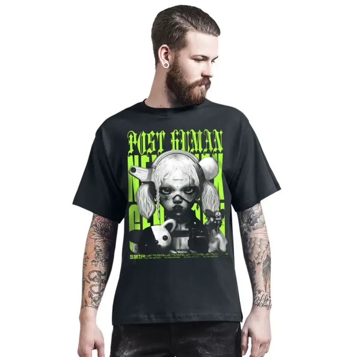 T-shirt en coton avec graphisme Bring Me The Horizon