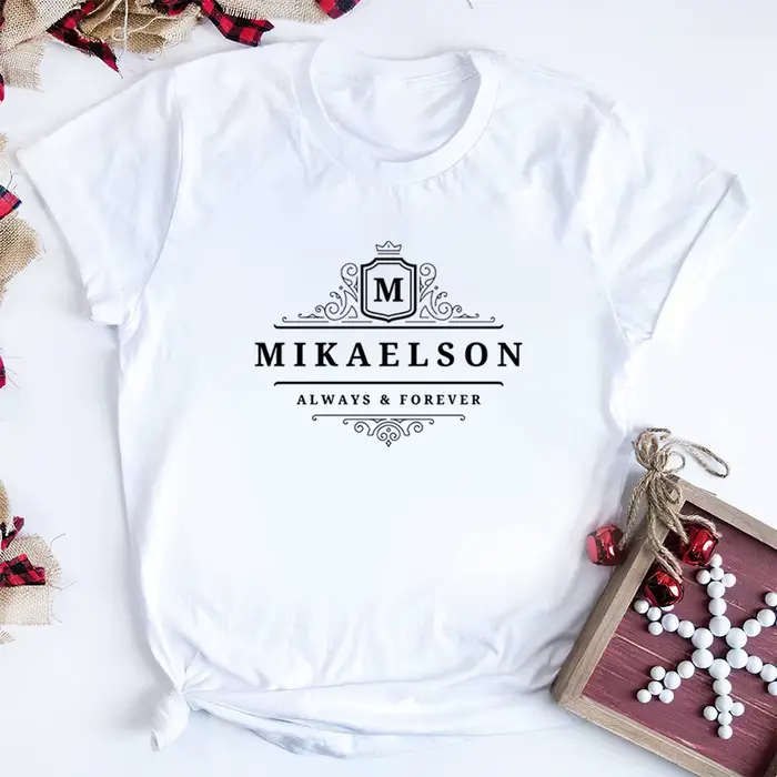 T-shirt journal des Vampire Mikaelson, Always and Forever, Original, Fans