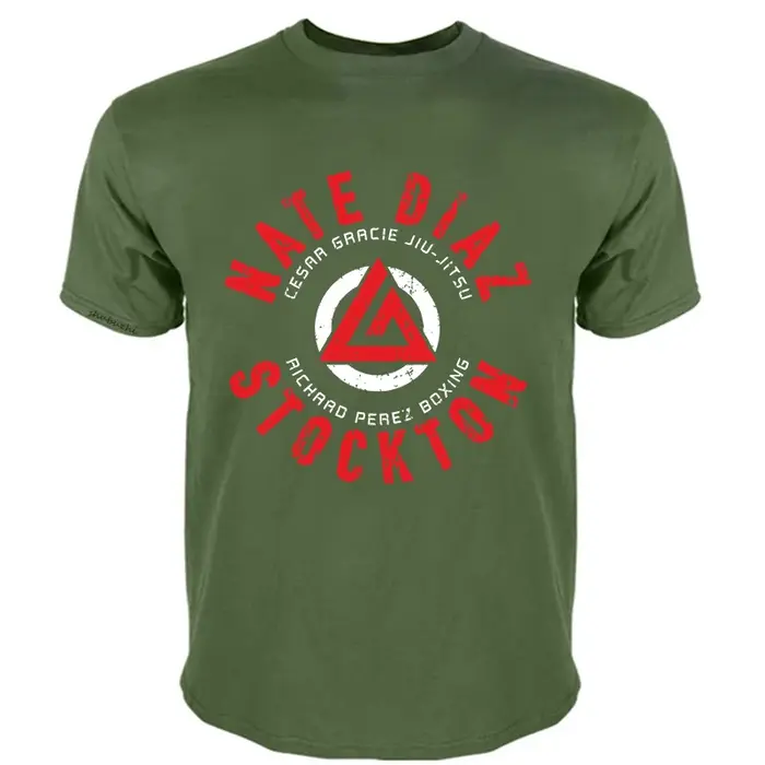 Hommes Nate Diaz t-shirts MMA Nate Sport Stockton frères combattant boxe couverture en coton Cool à manches courtes t-shirts T-Shirt