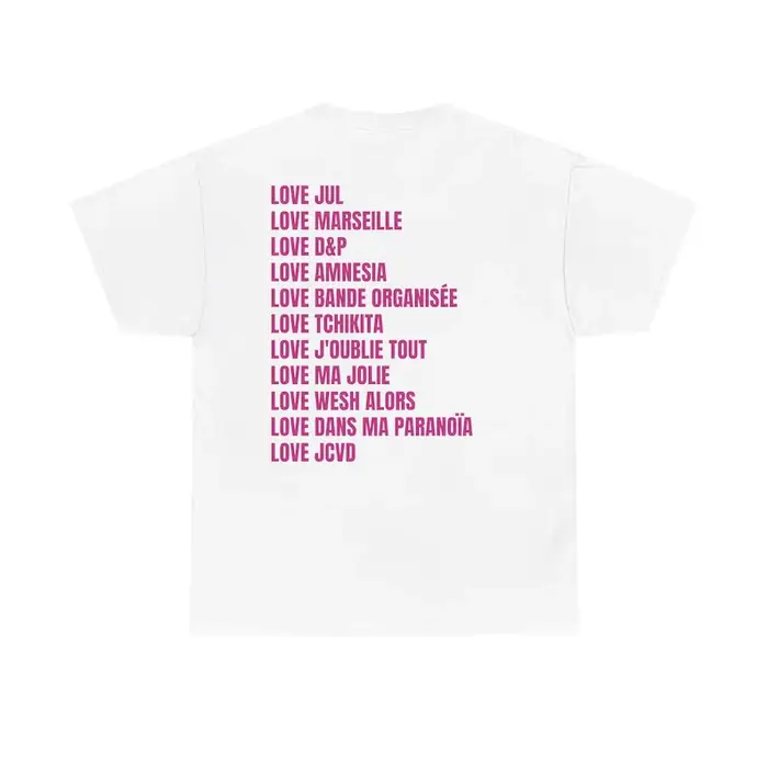 Nouveau Maillot Jul t-shirt été coton hommes femmes haut t-shirt à manches courtes Streetwear ample 