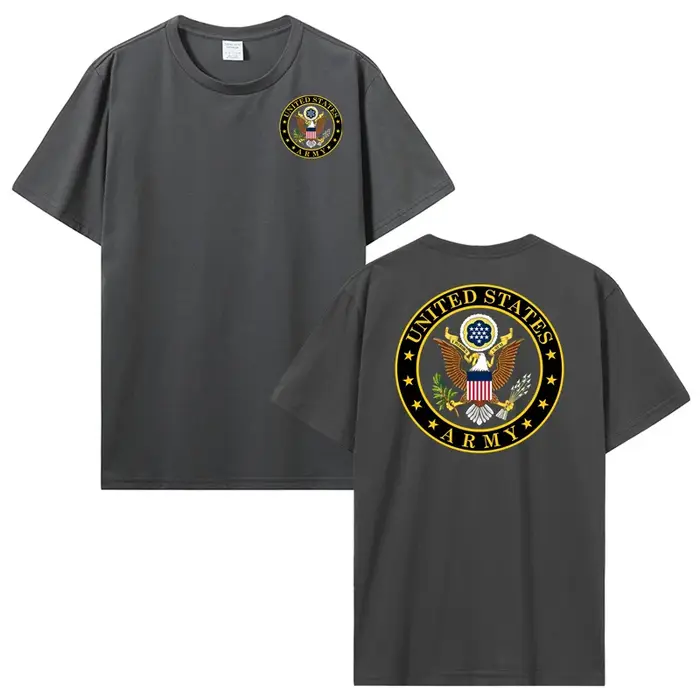 Offre spéciale T-shirt de l'armée des états-unis hommes 100% coton à manches courtes