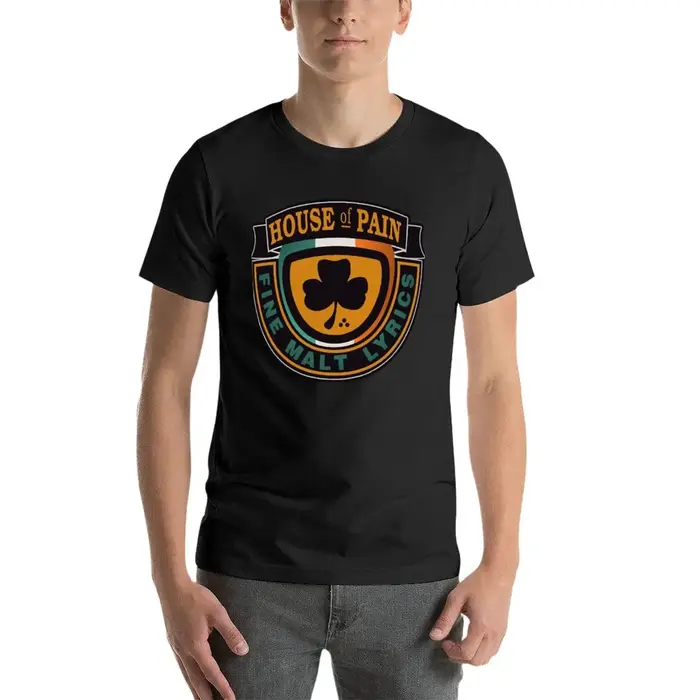 T-shirt grand et grand pour hommes, vêtements esthétiques noirs, House of oto