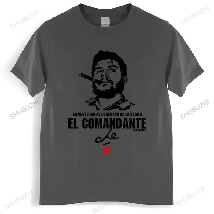 T-shirt en coton Che Guevara EL COMANDANTE pour hommes
