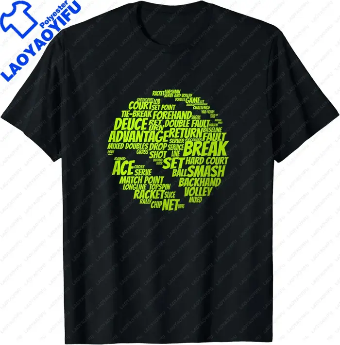 T-shirt graphique de joueur de tennis pour hommes