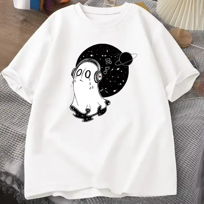 Napstablook Undertale T-shirt homme femme en coton à manches courtes