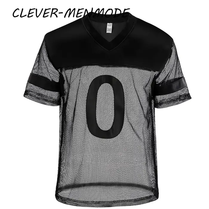 T-shirt sexy en similicuir à manches courtes pour homme
