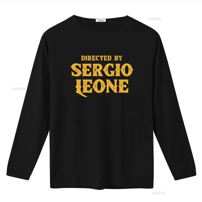 T-shirt de style vintage « Dirigé par Sergio Leone » pour hommes et femmes