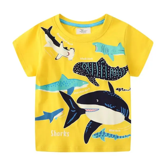 Jumping Meters-T-shirt en coton imprimé Spaceman pour garçons