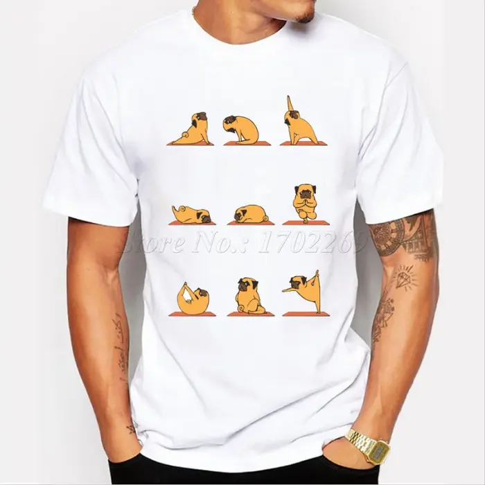 T-shirt au design humoristique pour hommes, poméranien, chat, Soth, éléphant, bouledogue anglais, hi