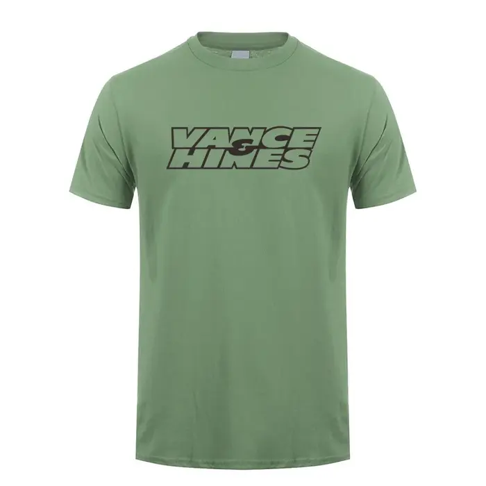 Vance et Hines T Shirt d'été Hommes Coton à manches courtes