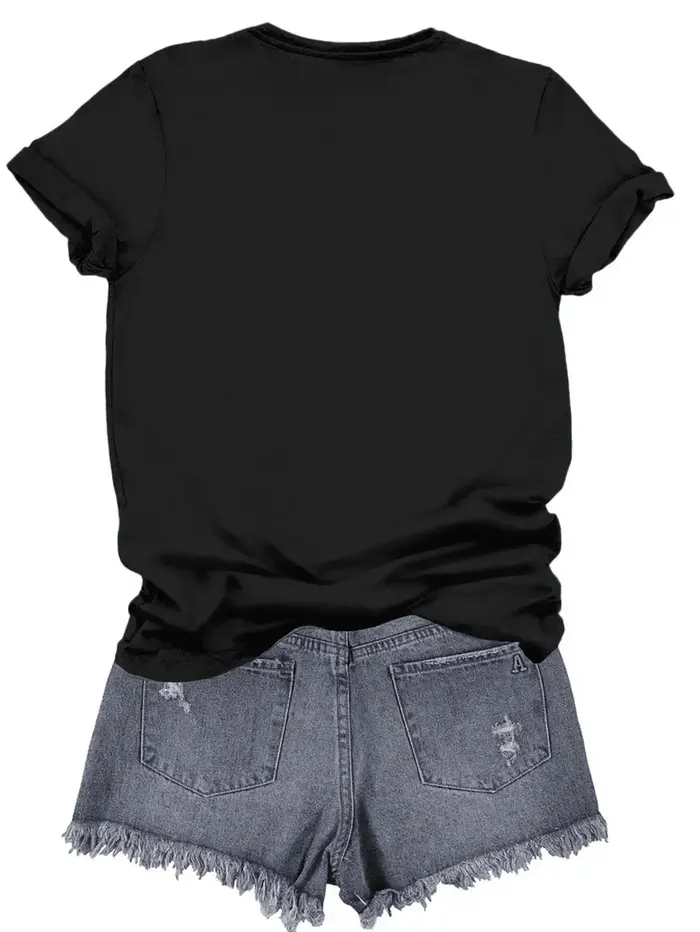T-Shirt graphique Orange Humor espagnol- "Si Te Caigo Mal..." citation drôle col rond hauts femmes t-shirts graphiques été Streetwear