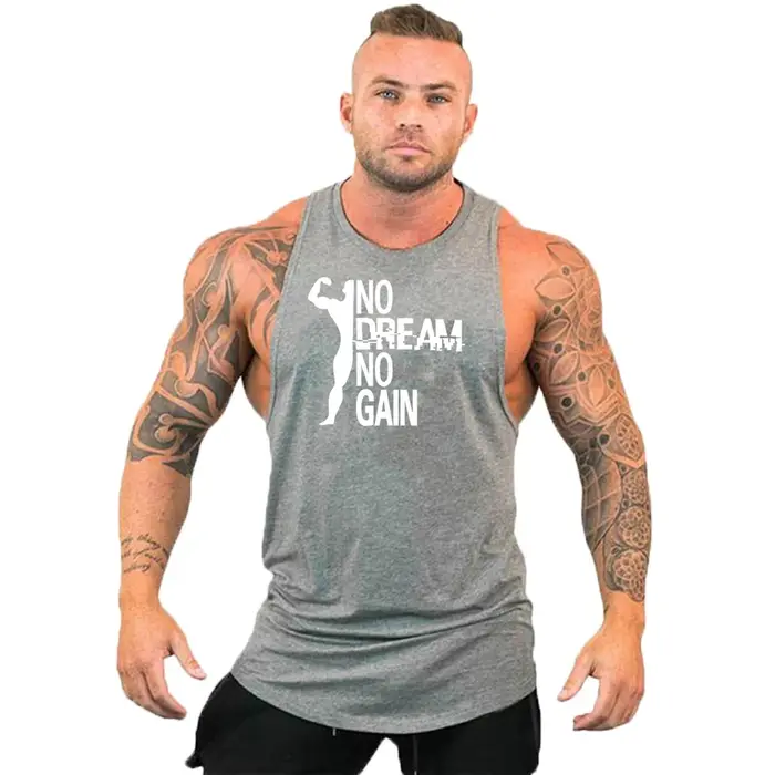 Haut de sport hommes chemise homme Fitness vêtements pour hommes gilet Singlets T-shirts vêtements musculation Stringer gilets Muscular Singlet hauts