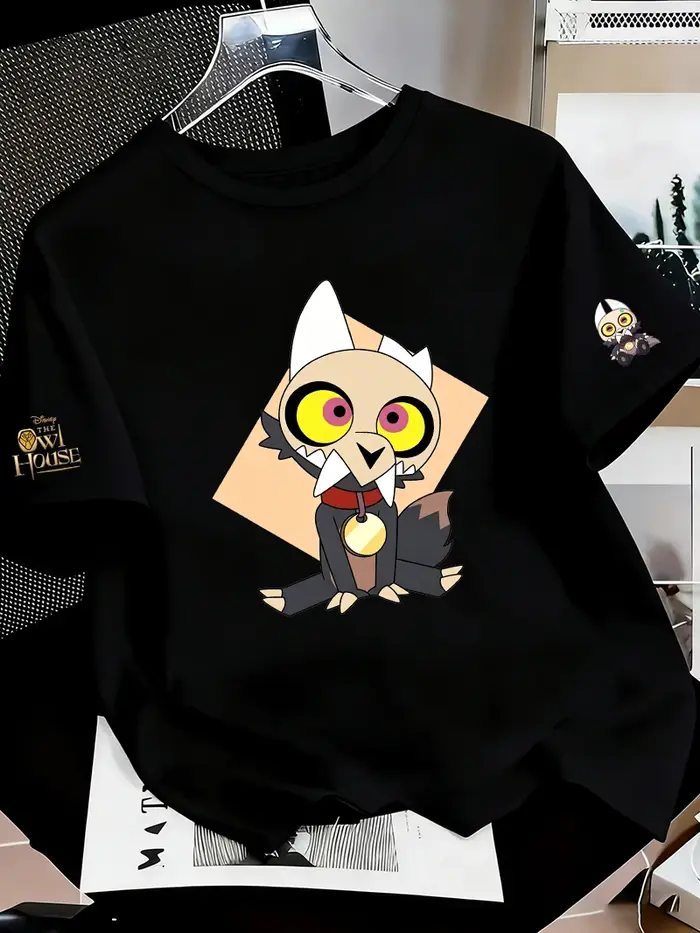 The Owl House King Anime T-shirt d'été pour homme et femme, à manches courtes, motif dessin anim