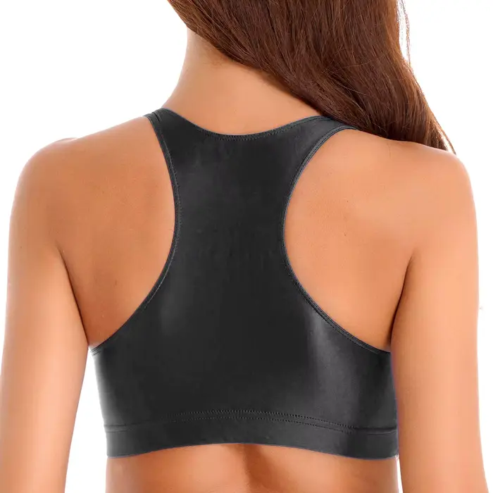 Haut court à col en U pour femme