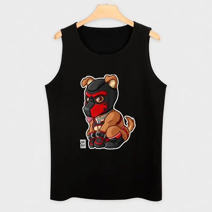 PLAYFUL PUPPY-masque rouge-série BEARZOO débardeur t-shirt musculaire gilet homme