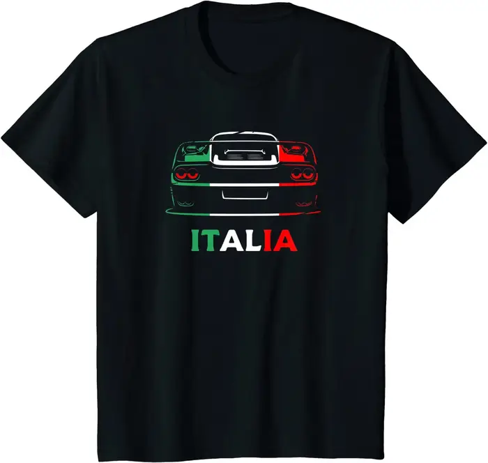 T-shirt rétro italien pour homme, vêtement de course, estival et décontracté, en coton, vintage, Ita