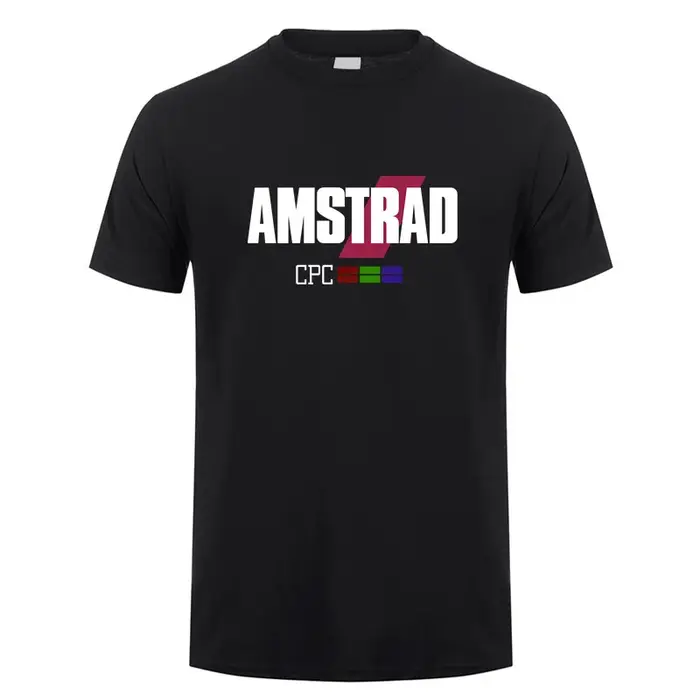 Amstrad CPC T-shirt été hommes à manches courtes Cool haut coton programmeur