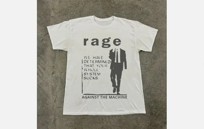 T-shirt Rage Against The Machine Rock Band pour fans, T-shirt décontracté, style streetwear, tenue q