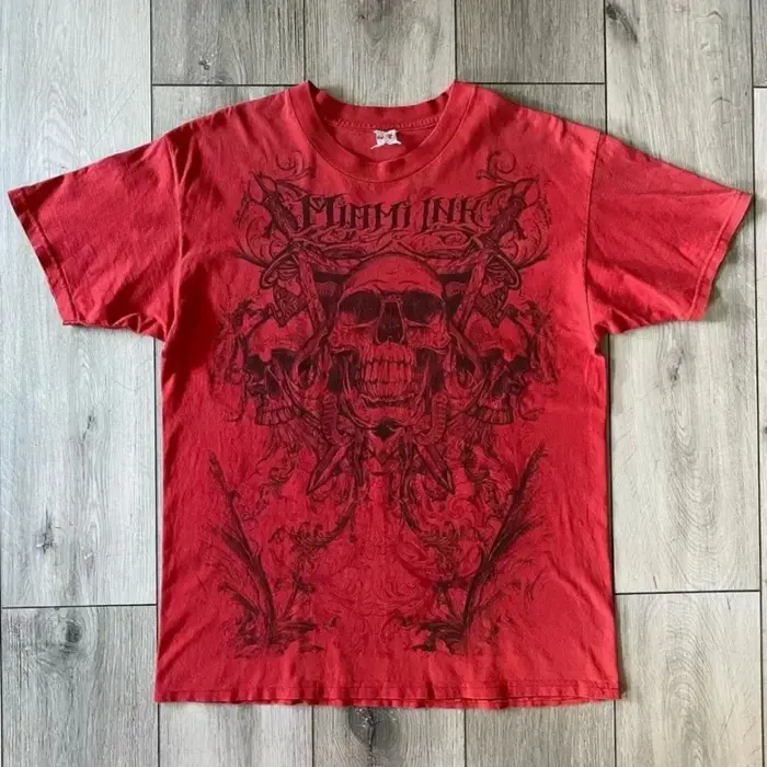 T-shirt d'été pour homme, col rond, imprimé ailes d'ange gothiques et lettres, confortable et respir
