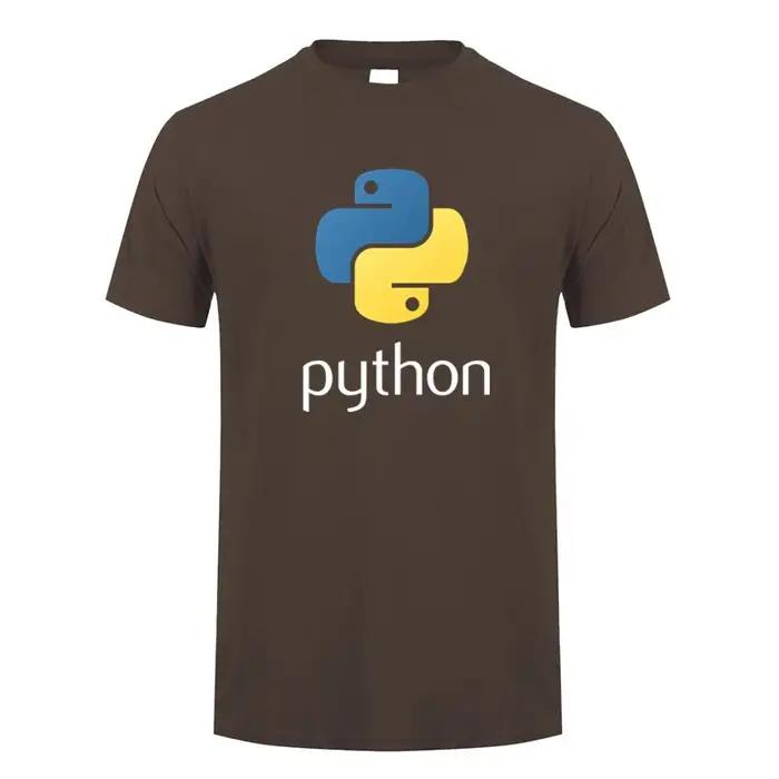Langue de programmation informatique Python t-shirt hommes coton été à manches courtes programmeur de Code t-shirts