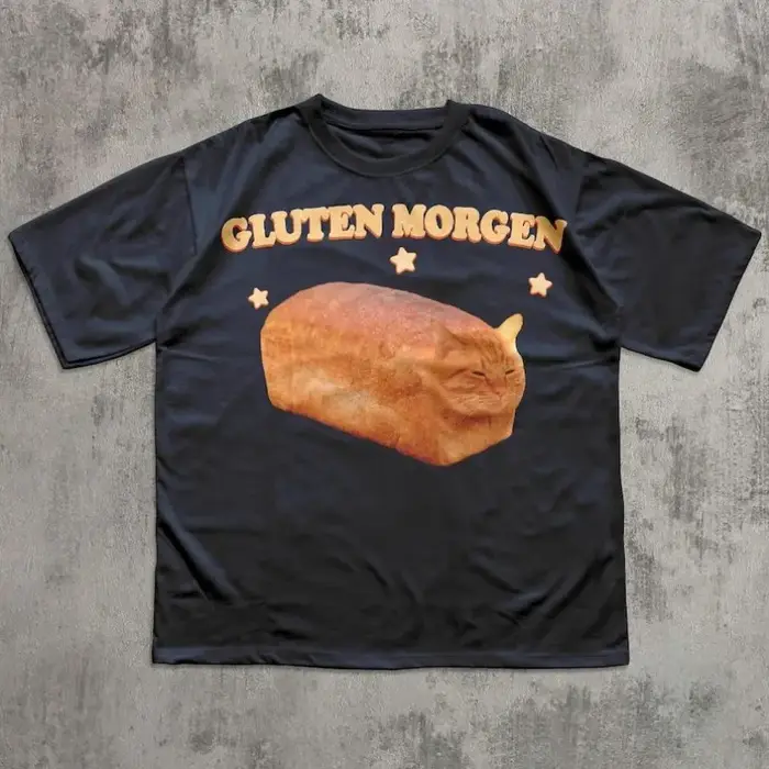 T-shirt humoristique avec motif de chat
