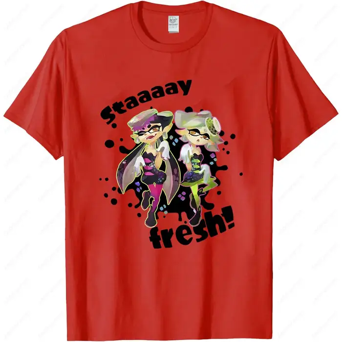 Splatoon Squid Sisters Stay Fresh T-shirt graphique été