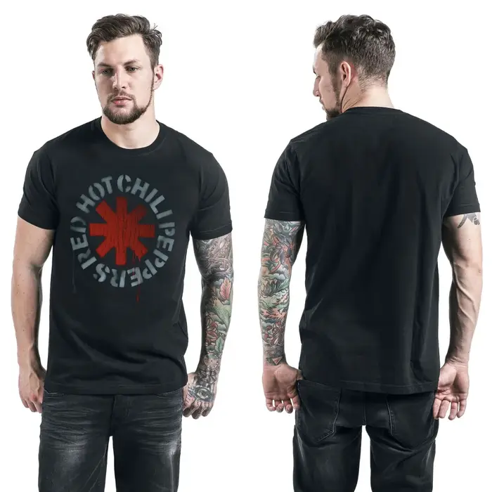 T-shirt en coton avec motif Red Hot Chili Peppers