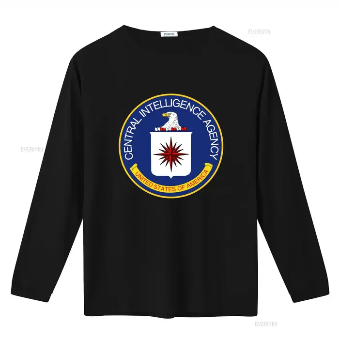 T-shirt en coton avec sceau officiel de l'agence des renseignements centraux américaine