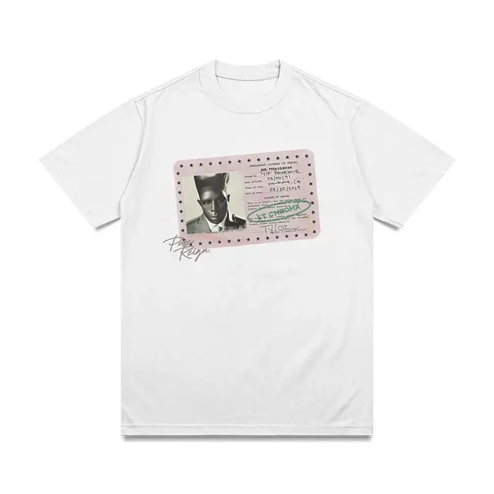Nouveaux T-shirts de Skateboard et images de carte d'identité imprimées en pur coton pour garçons