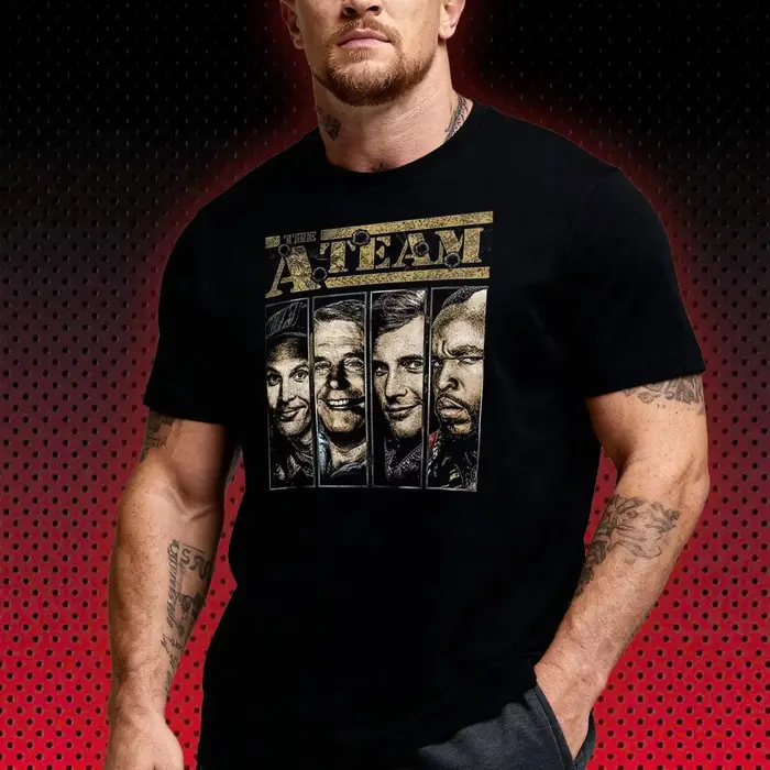 T-shirt de la série télévisée d'action rétro des années 80 The A-Team