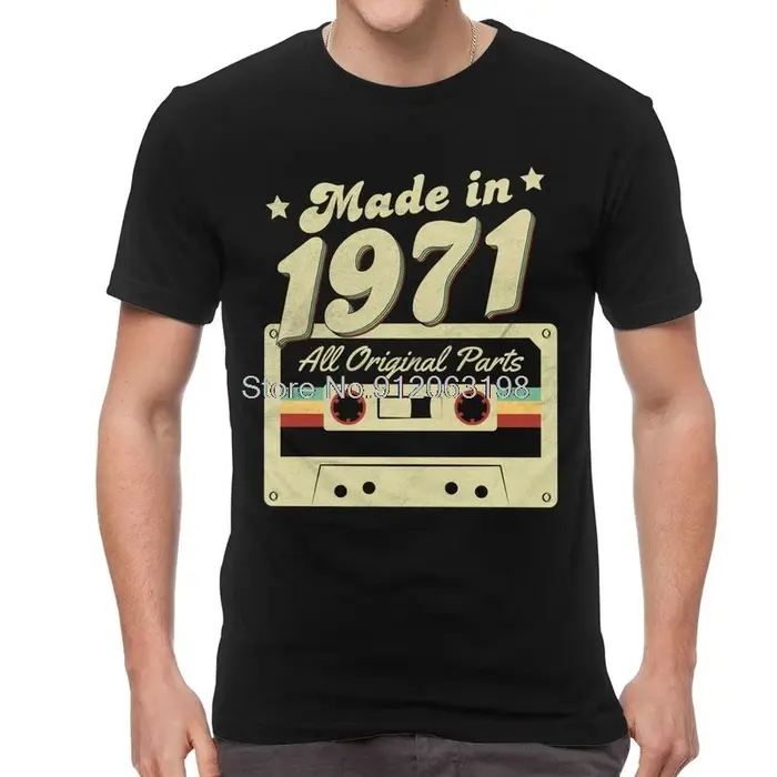 T-Shirt Vintage à manches courtes pour Homme, Streetwear, 50e et 50e ans, en coton, Unique, fabriqué
