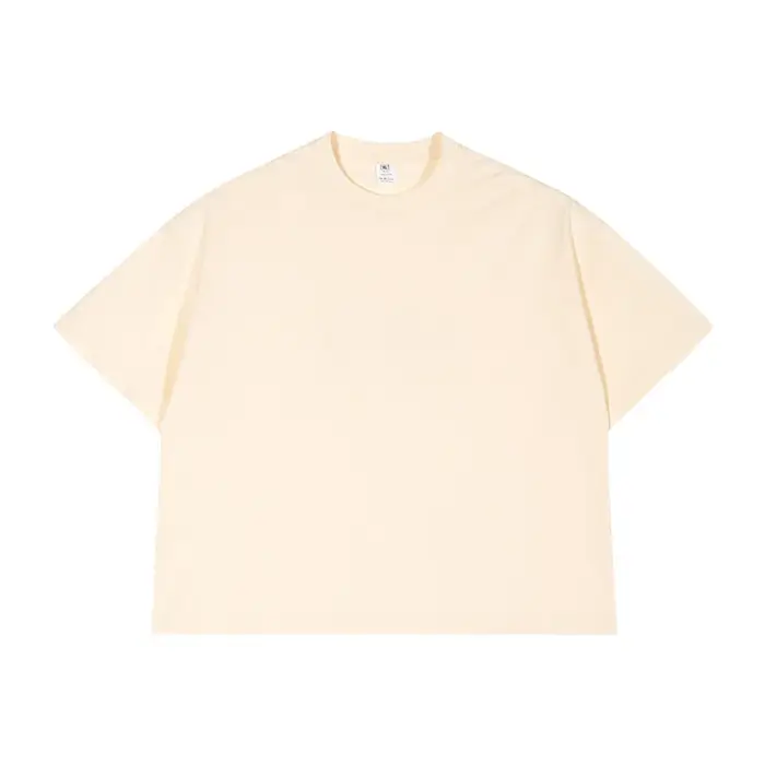 2025 nouveau Boxy Fit T-shirt à manches courtes hommes coton lourd épaule tombante T-shirt américain
