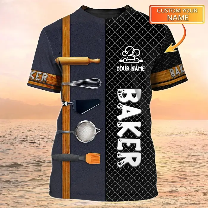 T-shirt à col rond personnalisé pour homme