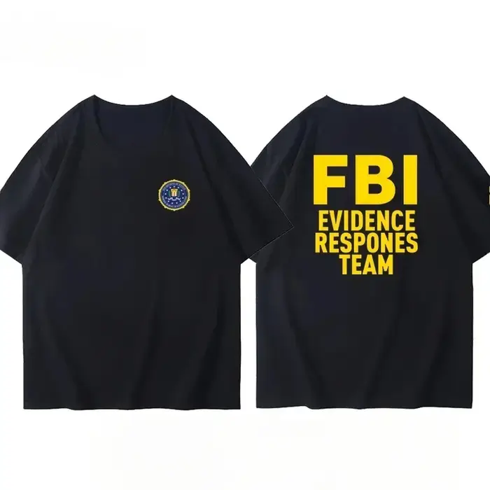 T-shirt pour hommes imprimé film Fbi Agent