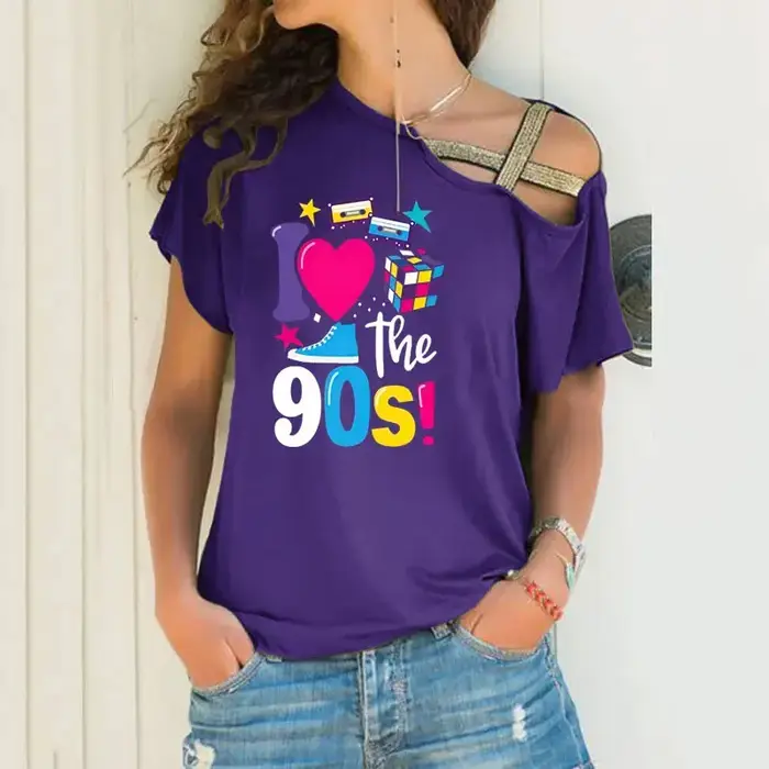 T-shirt femme rétro 90 dessin animé