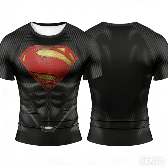 T-shirt ajusté à séchage rapide Superman 2026 – Style Fitness