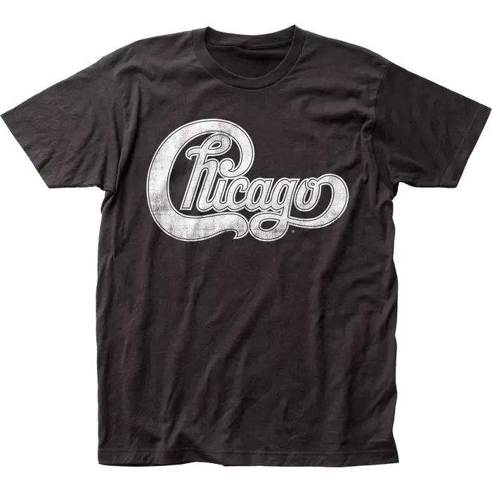 T-shirt avec Logo de Chicago pour hommes, t-shirt classique de groupe de musique Rock, noir, neuf