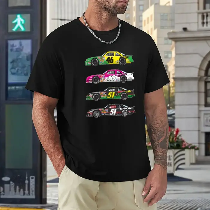 T-shirt Days of Thunder Car Collection Illustration