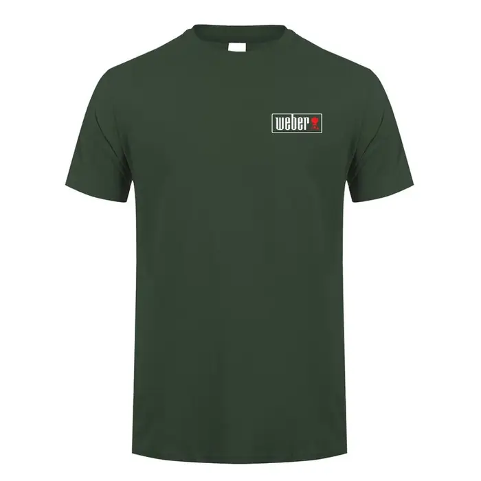 T-shirt manches courtes Weber pour hommes, décontracté, cool, barbecue, été