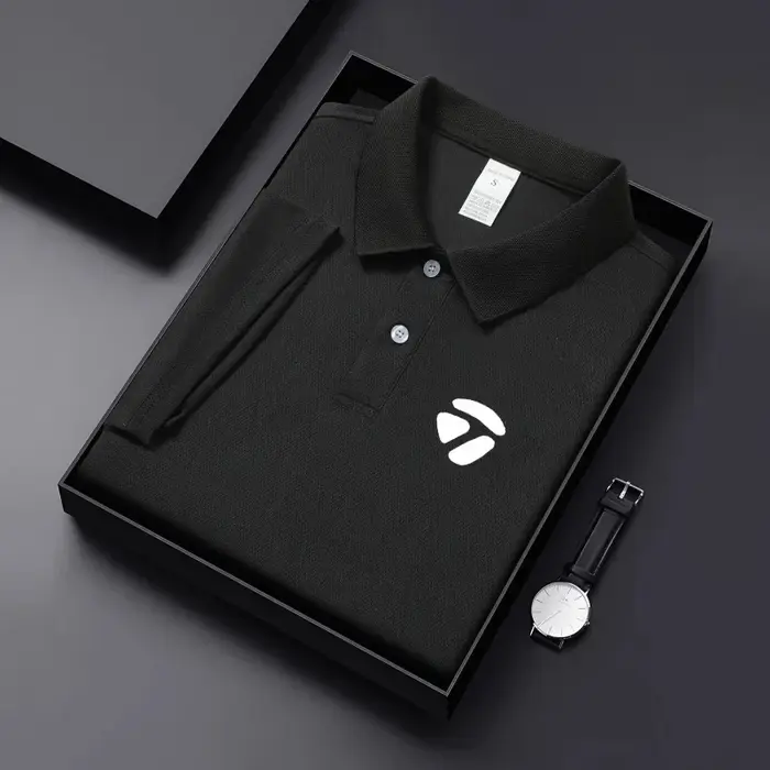 T-shirt décontracté à manches courtes et col revers pour homme, idéal printemps-été, style sport gol