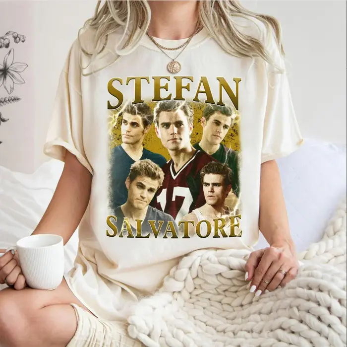 Stefan Salvatore motif imprimé T-shirt femmes et hommes haut nostalgique printemps/été ample confortable à manches