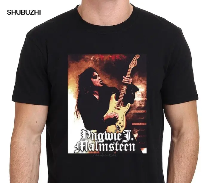 T-shirt manches courtes homme, hipster, harajuku, Yngwie, malmsteen, guitariste, maestro, vêtement d