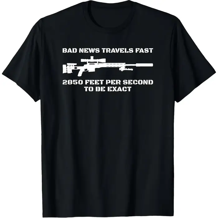 T-shirt humoristique militaire pour hommes et femmes