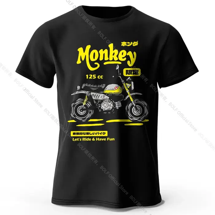 T-Shirt de croquis de moto Vintage 100% coton