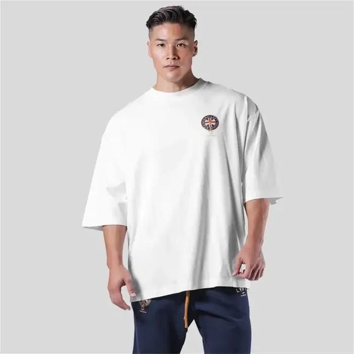 LYFT chemise de Sport hommes 2025 100% coton petit Logo Homme à manches courtes course t-shirt